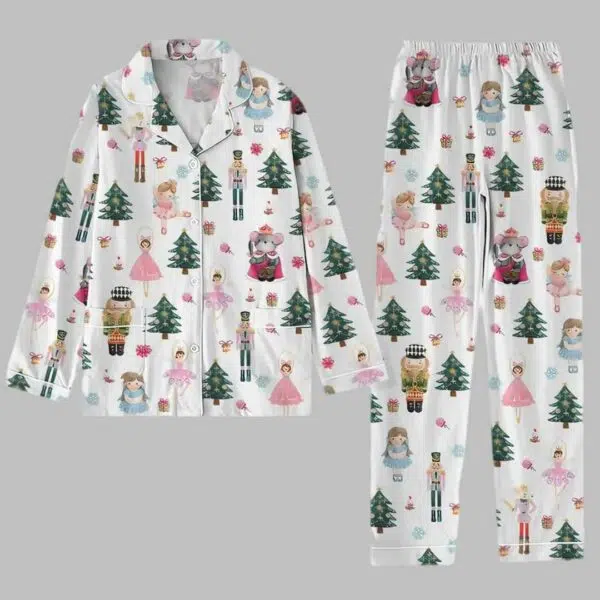 Christmas Pink Nutcracker Pajama Set 3