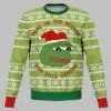 Christmas Sad Pepe The Frog Meme Ugly Christmas Sweater 1