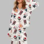 Christmas Santa Hockey Pajama Set