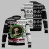 Christmas Terrifier Santa Hat Ugly Christmas Sweater 1