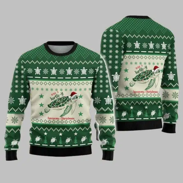 Christmas Turtle Ugly Christmas Sweater 1