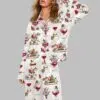 Christmas Winey Snowman Pajama Set 1