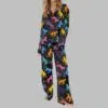 Colorful Leopard Satin Pajama Set 4