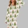 Coquette Glitter Christmas Tree Pajama Set 1