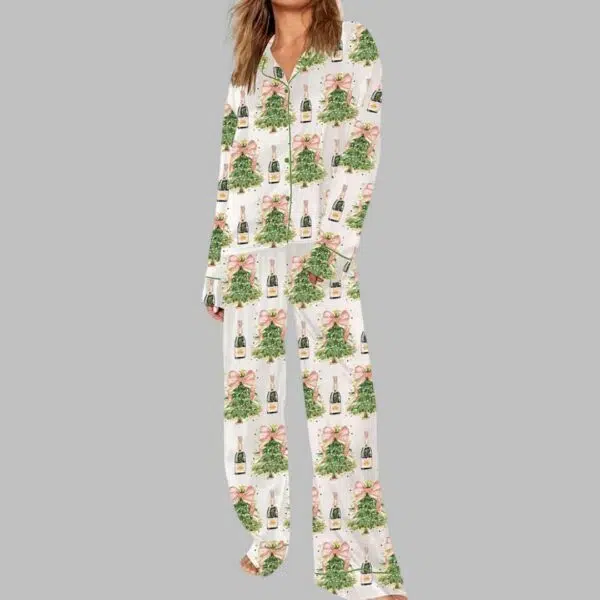 Coquette Glitter Christmas Tree Pajama Set 3