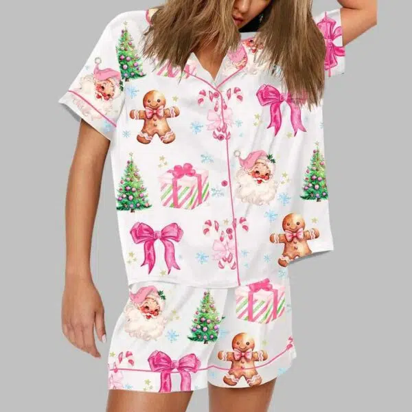 Coquette Santa Christmas Gift Pajama Set 1