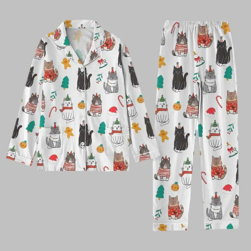 Cute Cats Christmas Pajama Set 4