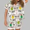 Cute Chick Christmas Art Pajama Set 1