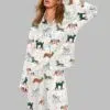 Cute Dog Apres Ski Pajama Set 1