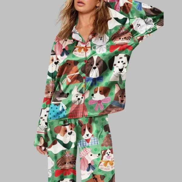 Cute Dog Pajama Set 1