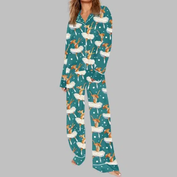 Dachshund Ballet Art Pajama Set 3