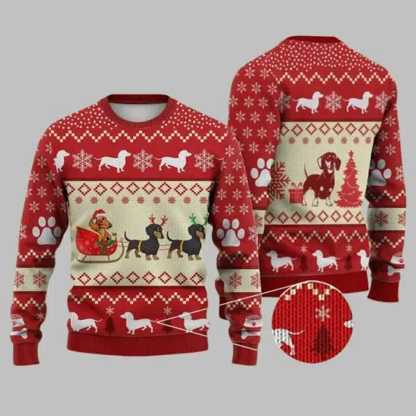 Dachshund Christmas Ugly Christmas Sweater 1