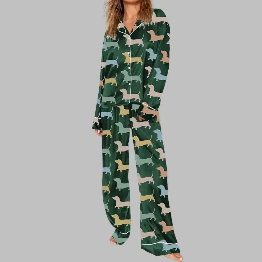 Dachshund Cute Dog Pajama Set 3 1