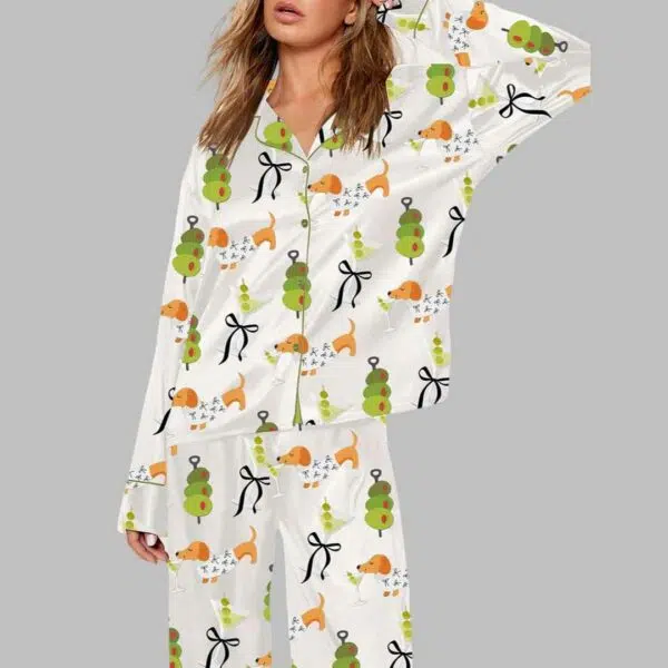 Dachshund Weenies Dirty Martini Pajama Set 1