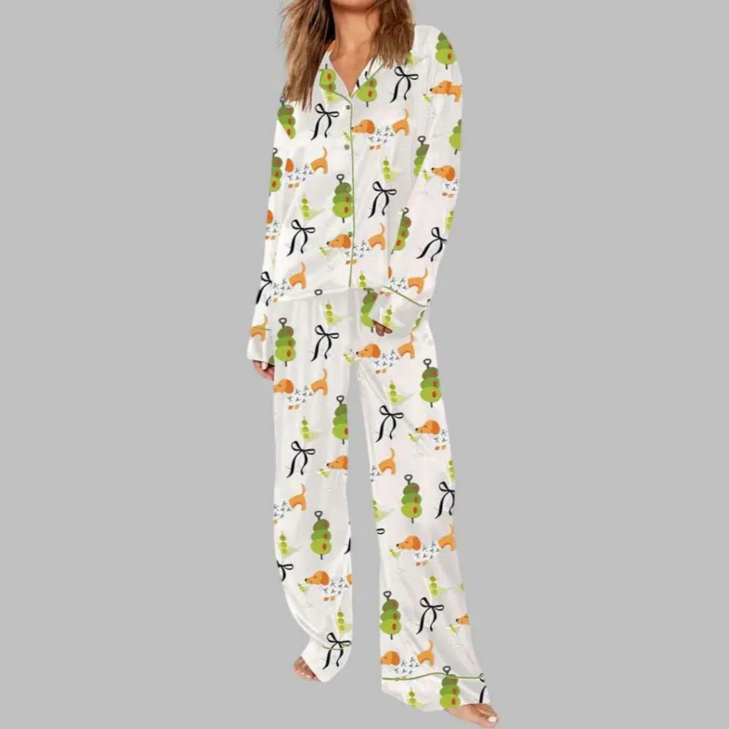 Dachshund Weenies Dirty Martini Pajama Set 3