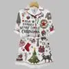 Dark Have Yourself A Scary Little Christmas Art Print Pajama Set 1