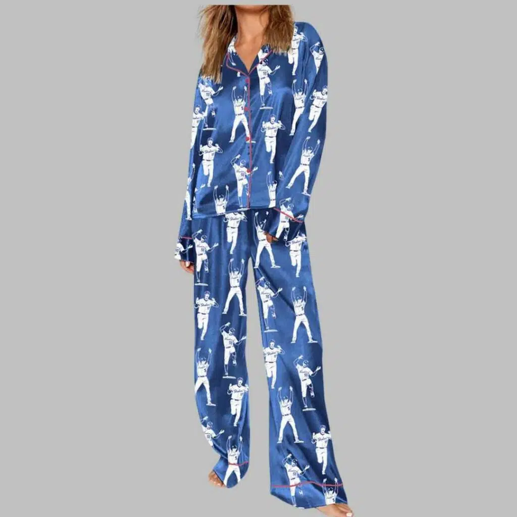 Dodgers Baseball Celebrations Of Los Angeles Pajama Set 3