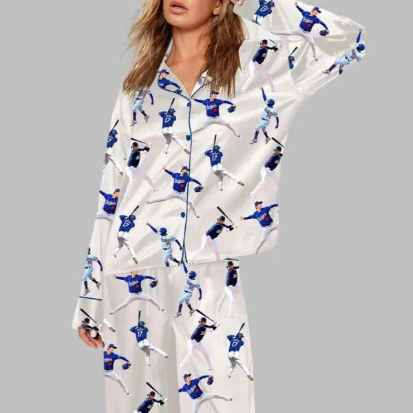 Dodgers Baseball Champion Pajama Set 2