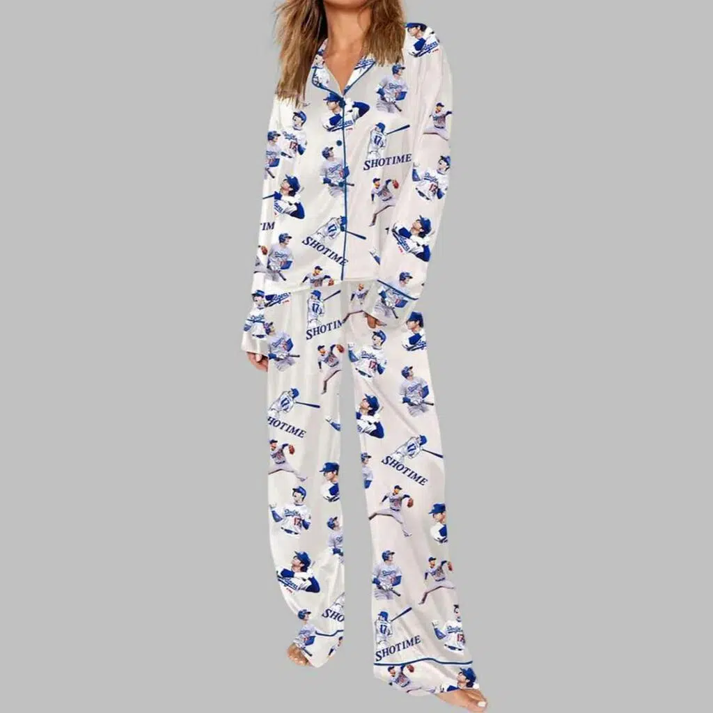 Dodgers Baseball Shotime Pajama Set 3