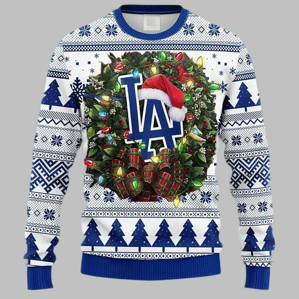 Dodgers Party Ideas Christmas Jumper Ugly Christmas Sweater 3