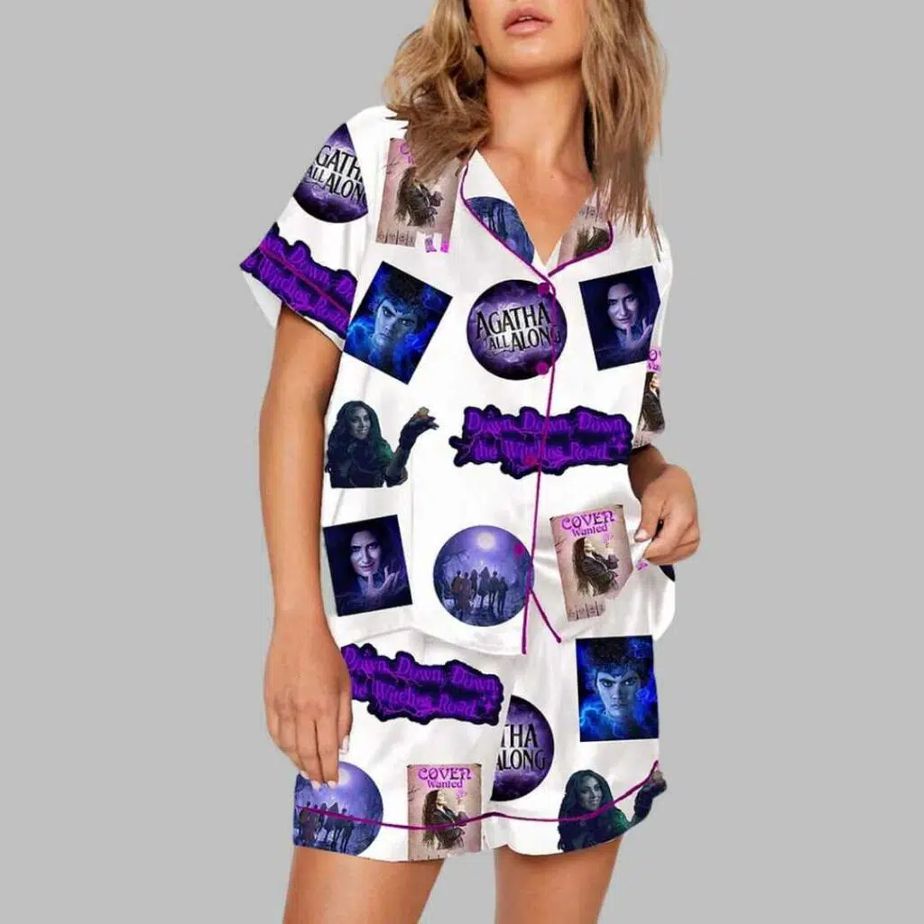 Down The Witches Road Pajama Set 3