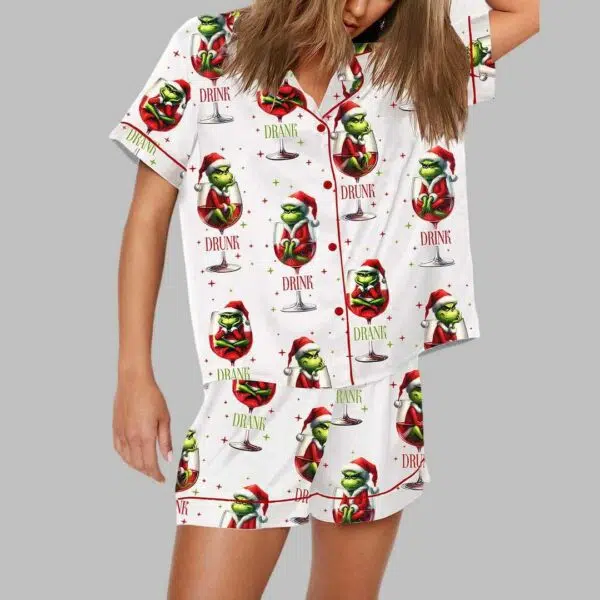 Drink Drank Drunk Grnch Pajama Set 2