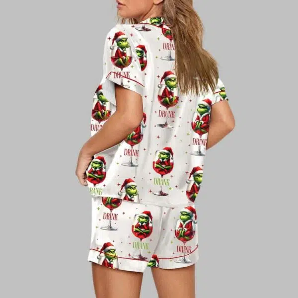 Drink Drank Drunk Grnch Pajama Set 4