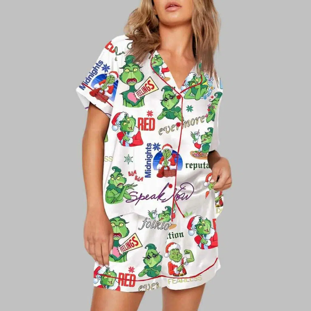 Eras Tour Grnch Christmas Pajama Set 3