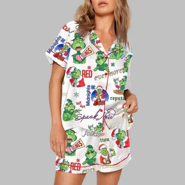 Eras Tour Grnch Christmas Pajama Set 3