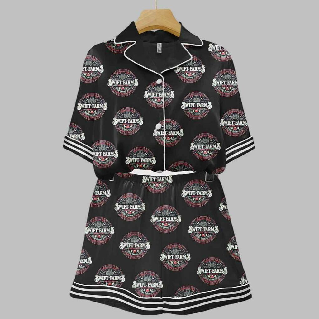 Farm Christmas Art Print Pajama Set 3 Farm Christmas Art Print Pajama Set 3