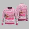 Flamingo I Am Dreaming Of A Pink Christmas Ugly Christmas Sweater 2