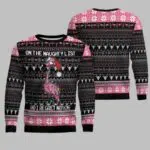 Flamingo Naughty List Ugly Christmas Sweater
