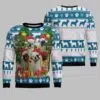 French Bulldog Greeting Ugly Christmas Sweater 2