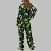 Funny Alien Satin Pajama Set 3