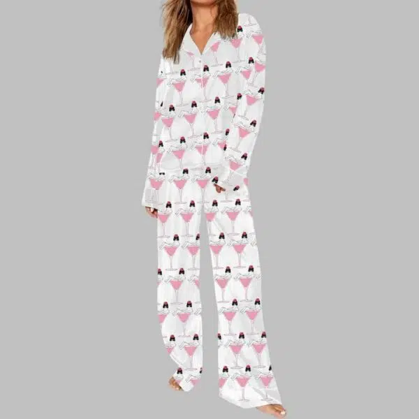 Funny Cat Liquor Art Pajama Set 3