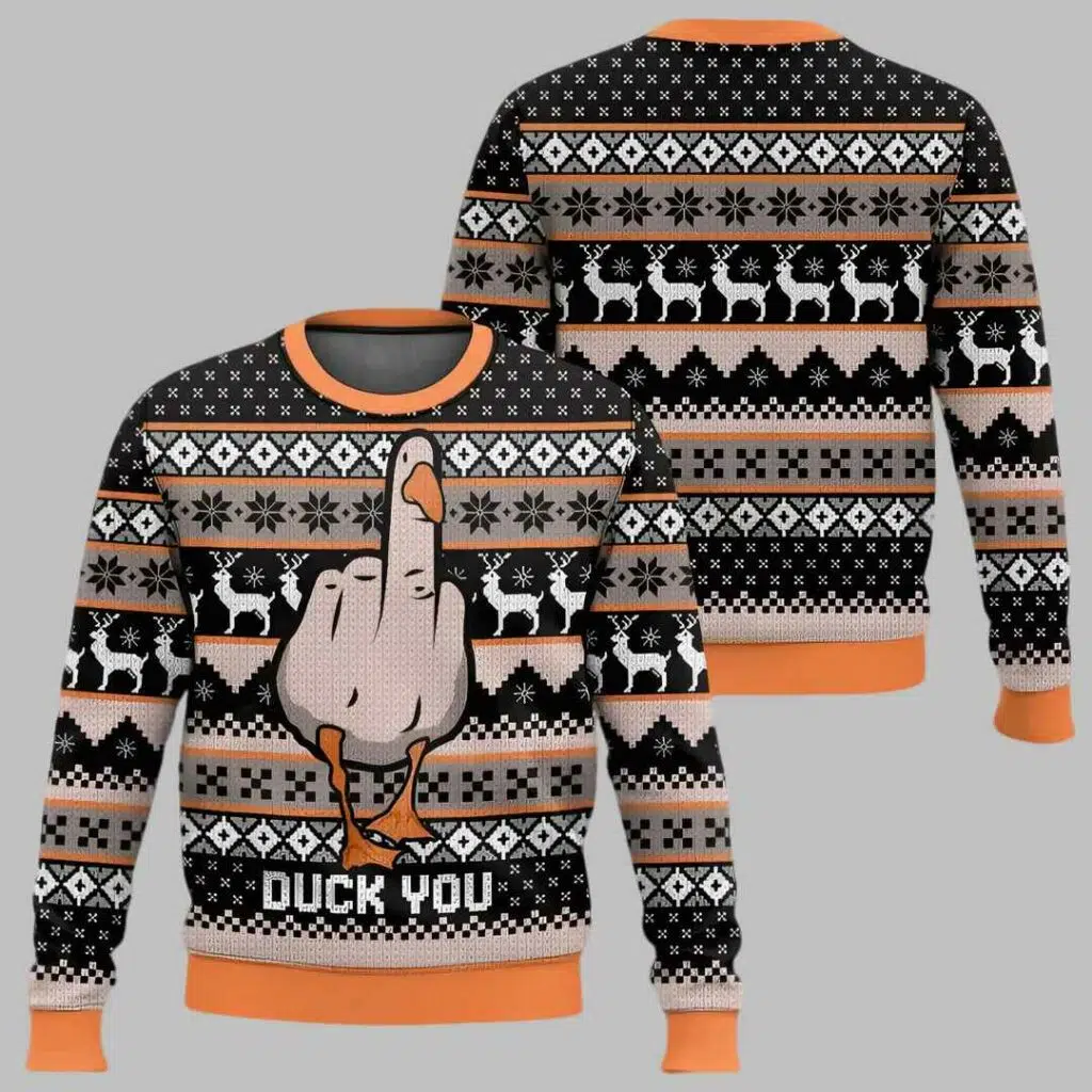 Funny Christmas Ducks You Ugly Christmas Sweater 3