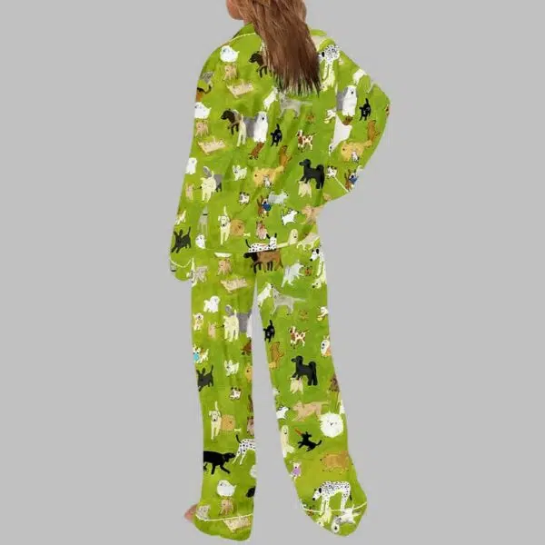 Funny Dog Art Pajama Set 4