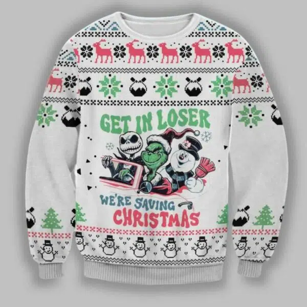 Get In Loser Christmas Ugly Christmas Sweater 2