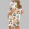 Gnome Satin Pajama Set 4