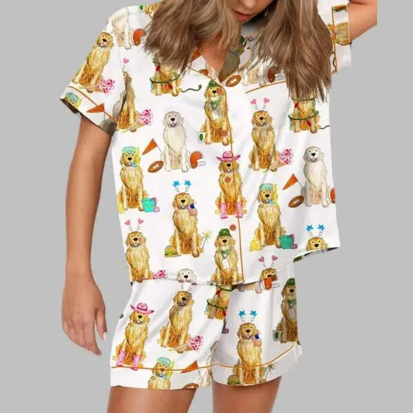 Golden Retriever Role Play Pajama Set 2