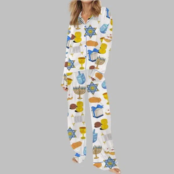 Hanukkah Satin Pajama Set 3