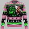 He Said He Would Die For Me Harley Quinn Ugly Christmas Sweater 2