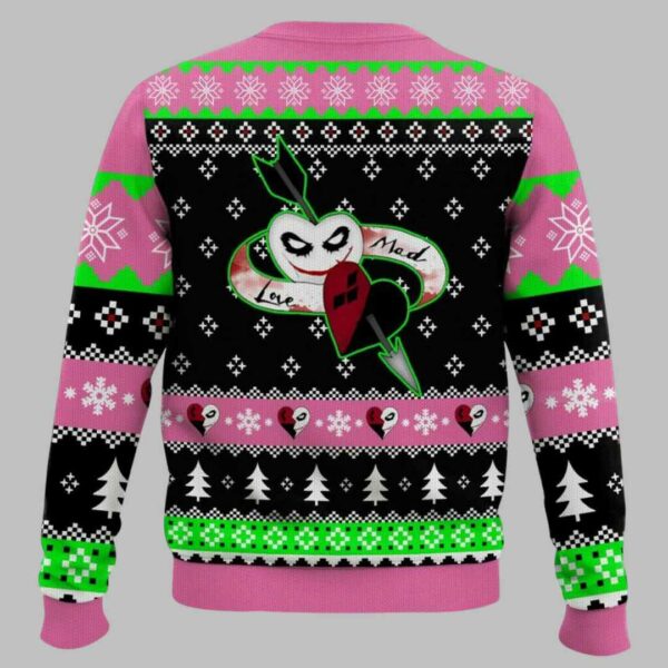 He Said He Would Die For Me Harley Quinn Ugly Christmas Sweater 3