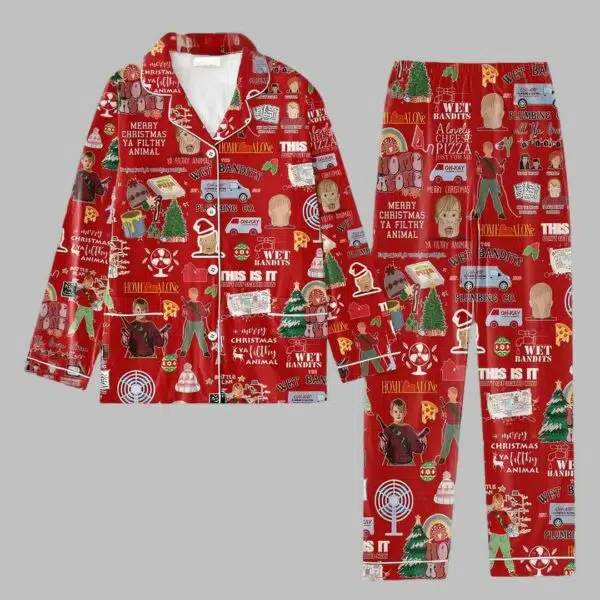 Home Alone Christmas Pajama Set 2 1