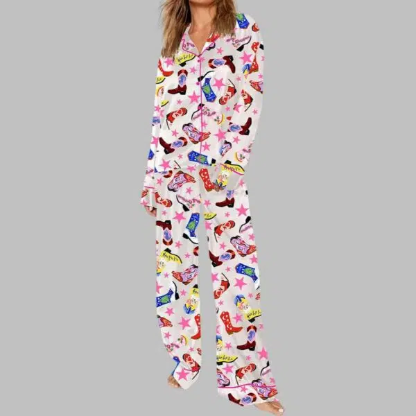 Howdy Holidays Cowboy Boot Pajama Set 3