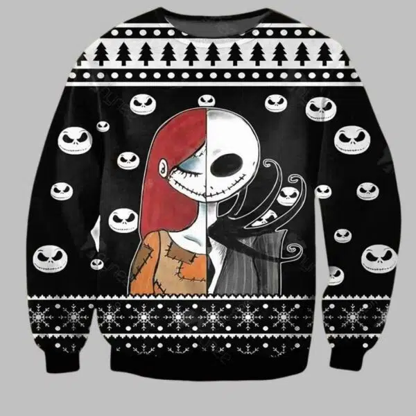 Jack And Sally Ugly Christmas Sweater 2