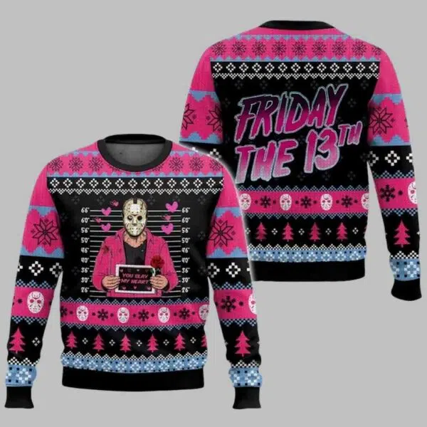 Jason Voorhees Ugly Christmas Sweater 2 1