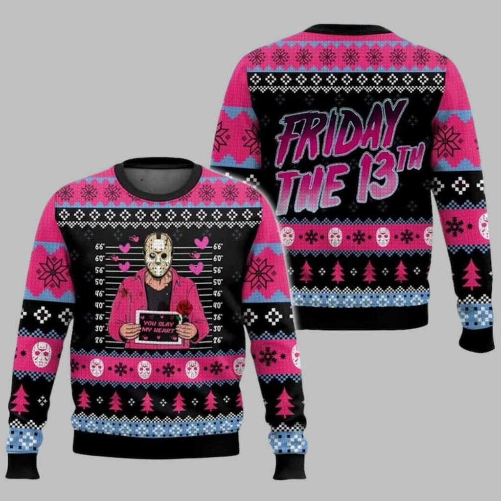 Jason Voorhees Ugly Christmas Sweater 3 1 Jason Voorhees Ugly Christmas Sweater 3 1