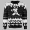 Jesus Save The Baseball Ugly Christmas Sweater 2