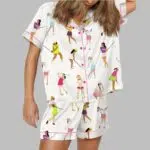 Ladies Golf Satin Pajama Set